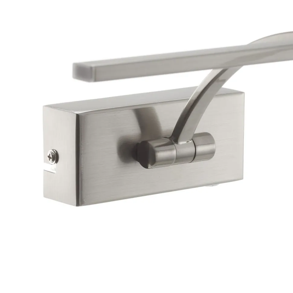 LED wandlamp Matisse, breedte 34 cm, zilver