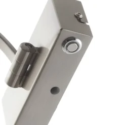 LED wandlamp Matisse, breedte 34 cm, zilver