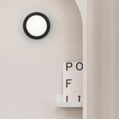 LED wandlamp May IP44, zwart