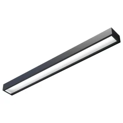 LED wandlamp Mera, breedte 80 cm, zwart, 3000K