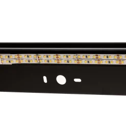 LED wandlamp Mera, breedte 80 cm, zwart, 3000K