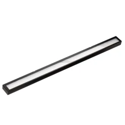 LED wandlamp Mera, breedte 120cm, zwart, 3000K