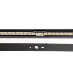 LED wandlamp Mera, breedte 120cm, zwart, 3000K