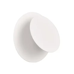 LED wandlamp Mio, ronde lens, mat wit, indirect