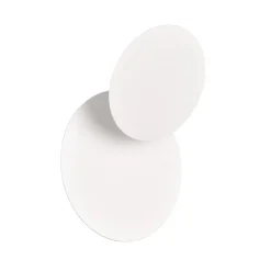 LED wandlamp Mio, ronde lens, mat wit, indirect