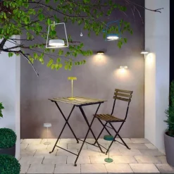 LED wandlamp Miram met accu, dimbaar, wit