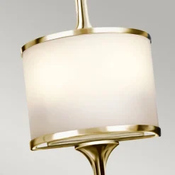 LED wandlamp Mona IP44 55,9cm gepolijst messing