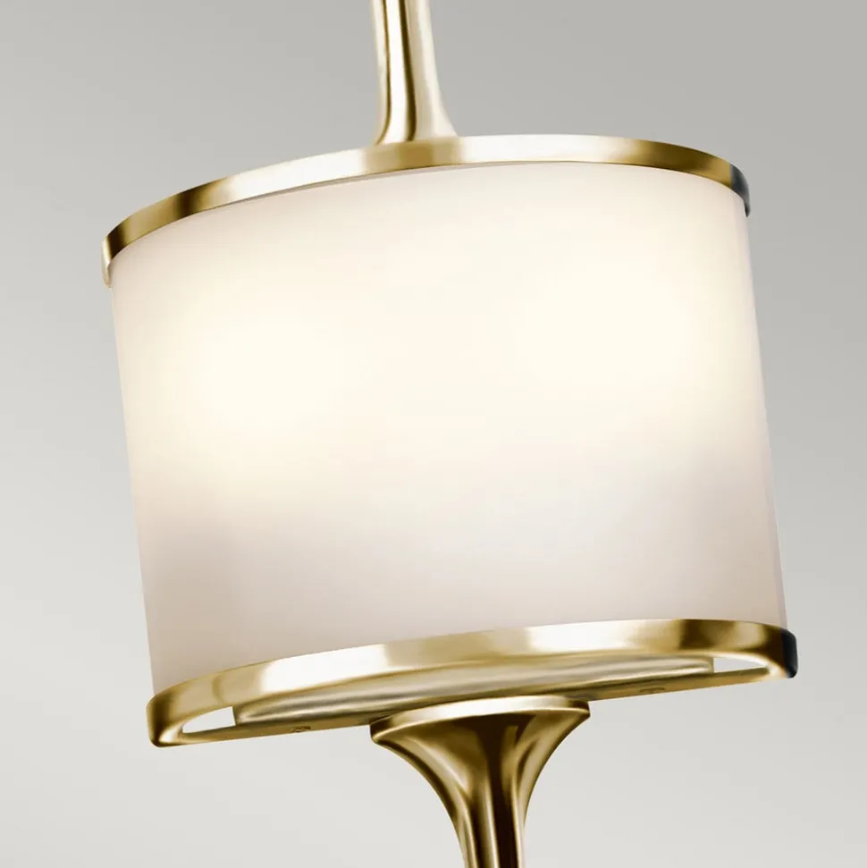 LED wandlamp Mona IP44 55,9cm gepolijst messing