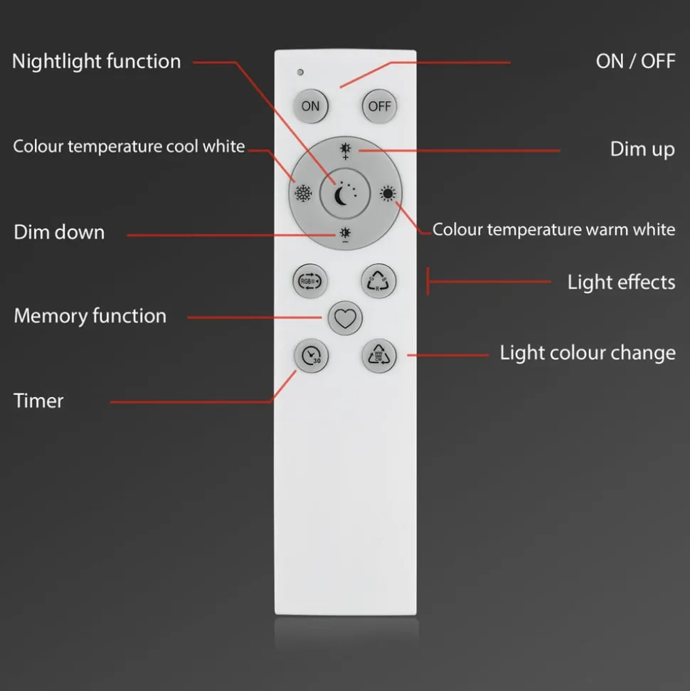 LED wandlamp Muro S, CCT, RGB, dimbaar, zwart