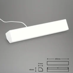LED wandlamp Muro S, CCT, RGB, dimbaar, wit