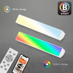 LED wandlamp Muro S, CCT, RGB, dimbaar, wit