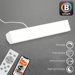 LED wandlamp Muro S, CCT, RGB, dimbaar, wit