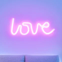 LED wandlamp Neon Love, USB