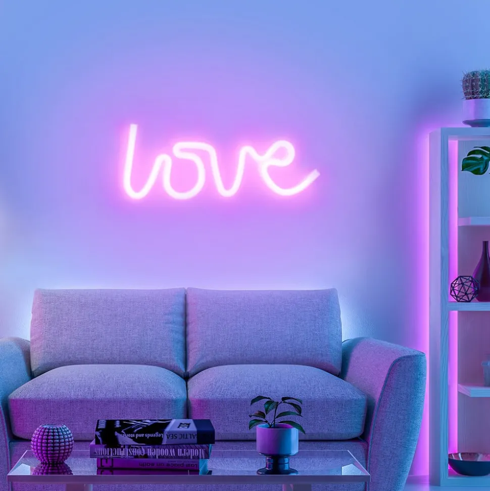 LED wandlamp Neon Love, USB