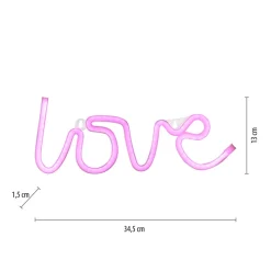 LED wandlamp Neon Love, USB