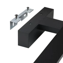 LED wandlamp Pandella 1, lengte 60 cm, zwart, aluminium