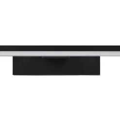 LED wandlamp Pandella 1, lengte 60 cm, zwart, aluminium