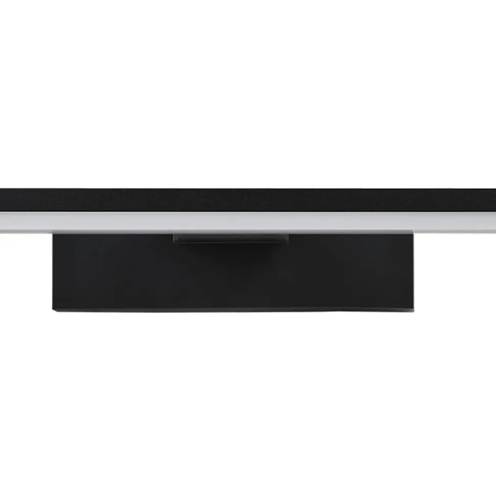 LED wandlamp Pandella 1, lengte 60 cm, zwart, aluminium