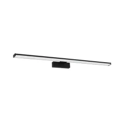 LED wandlamp Pandella 1, lengte 78 cm, zwart, aluminium