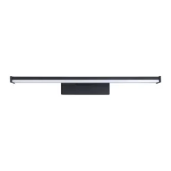 LED wandlamp Pandella 1, lengte 40 cm, zwart, aluminium