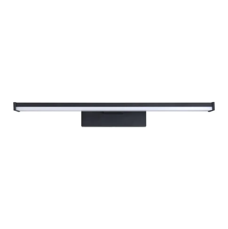 LED wandlamp Pandella 1, lengte 40 cm, zwart, aluminium