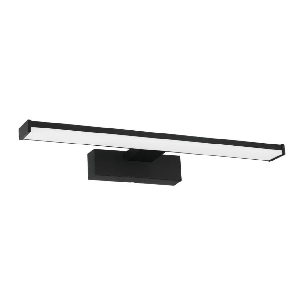 LED wandlamp Pandella 1, lengte 40 cm, zwart, aluminium