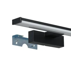 LED wandlamp Pandella 1, lengte 40 cm, zwart, aluminium