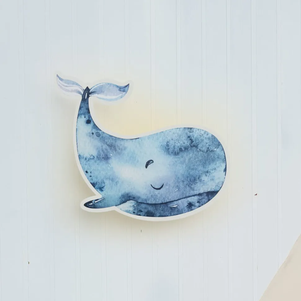 LED wandlamp Paul Pottwal met stekker, blauw, dimbaar