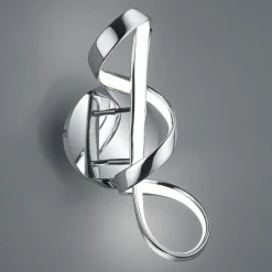 LED wandlamp Perugia met Switch-dimmer, chroom