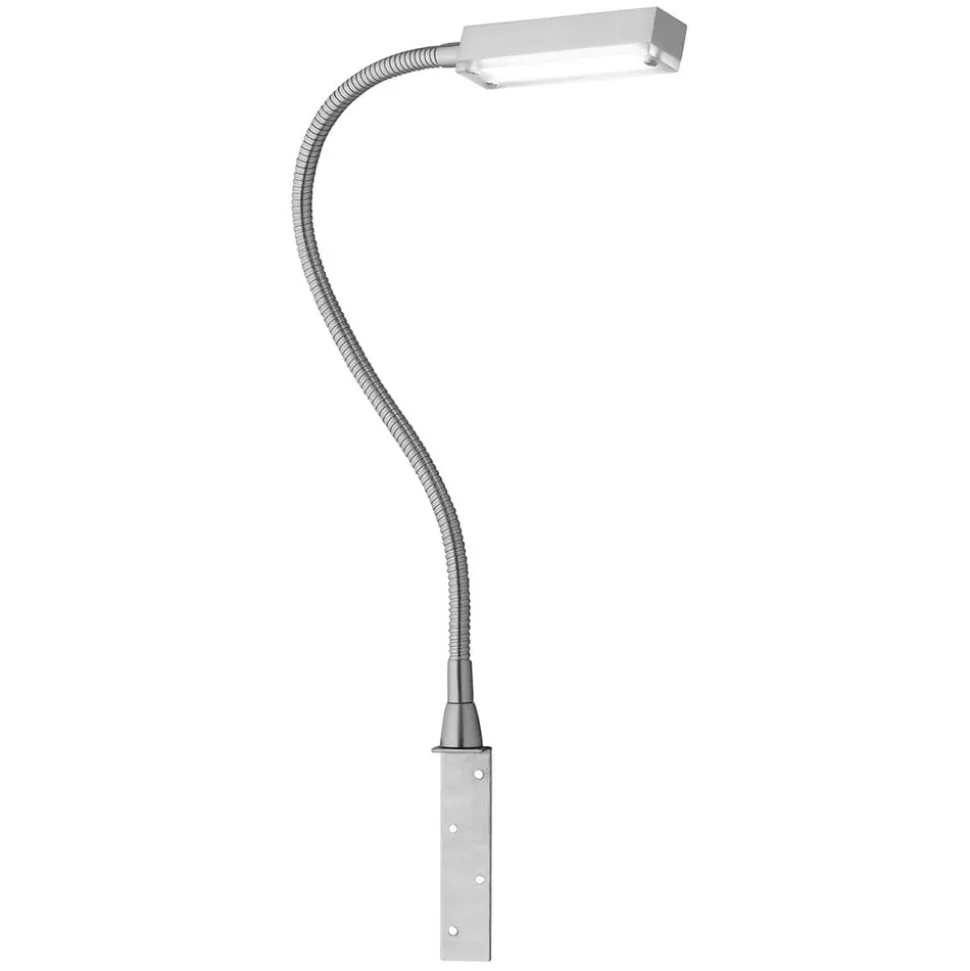 LED wandlamp Raik met gebarenbediening, alu