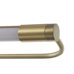 LED wandlamp Rapallo, messing, IP44, 40 cm