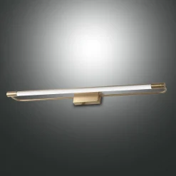 LED wandlamp Rapallo, messing, IP44, 60 cm