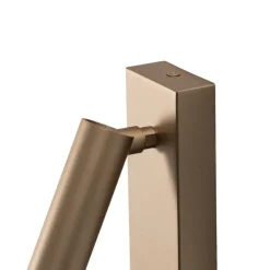 LED wandlamp Rulo, goud, staal, 3000 K