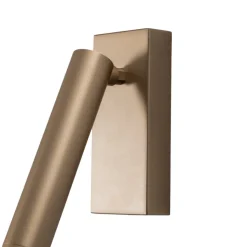 LED wandlamp Rulo, goud, staal, 3000 K