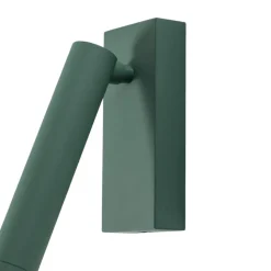 LED wandlamp Rulo, groen, staal, 3000 K