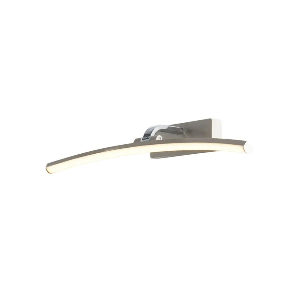 LED wandlamp Santorini, breedte 50 cm, chroom, kantelbaar