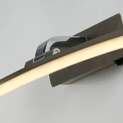 LED wandlamp Santorini, breedte 50 cm, chroom, kantelbaar