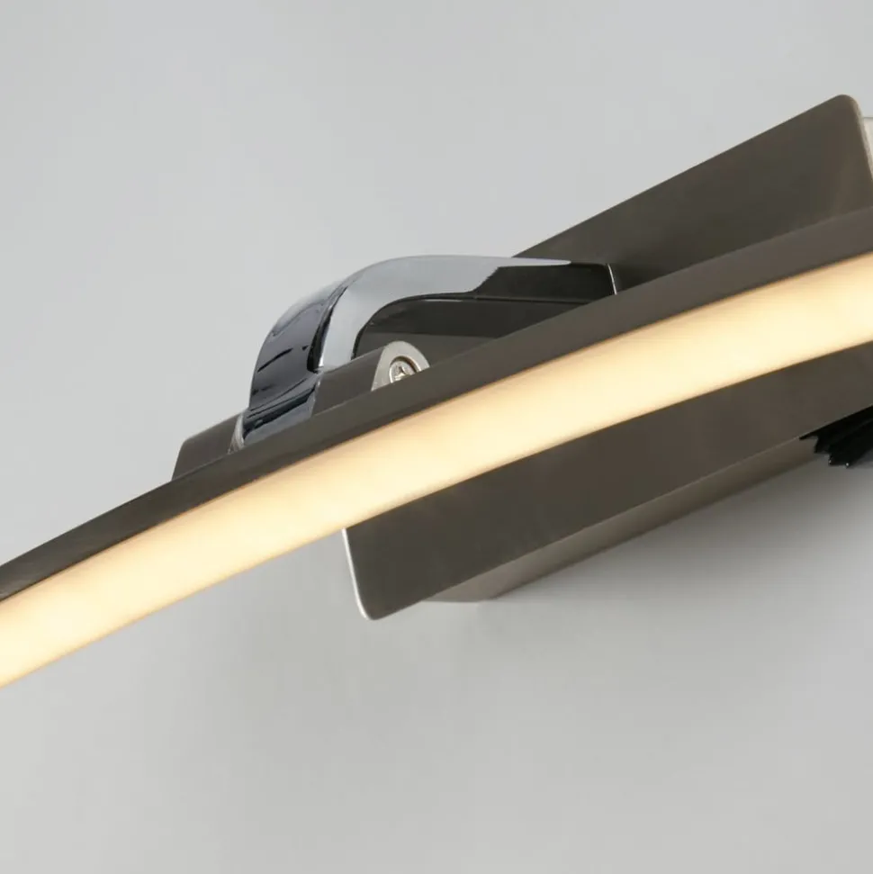 LED wandlamp Santorini, breedte 50 cm, chroom, kantelbaar