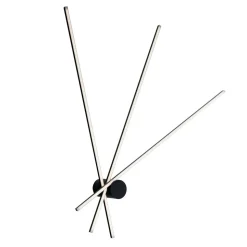 LED wandlamp Shanghai 3-lamps 3.000 K zwart