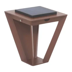 LED wandlamp solar Metro met sensor, corten