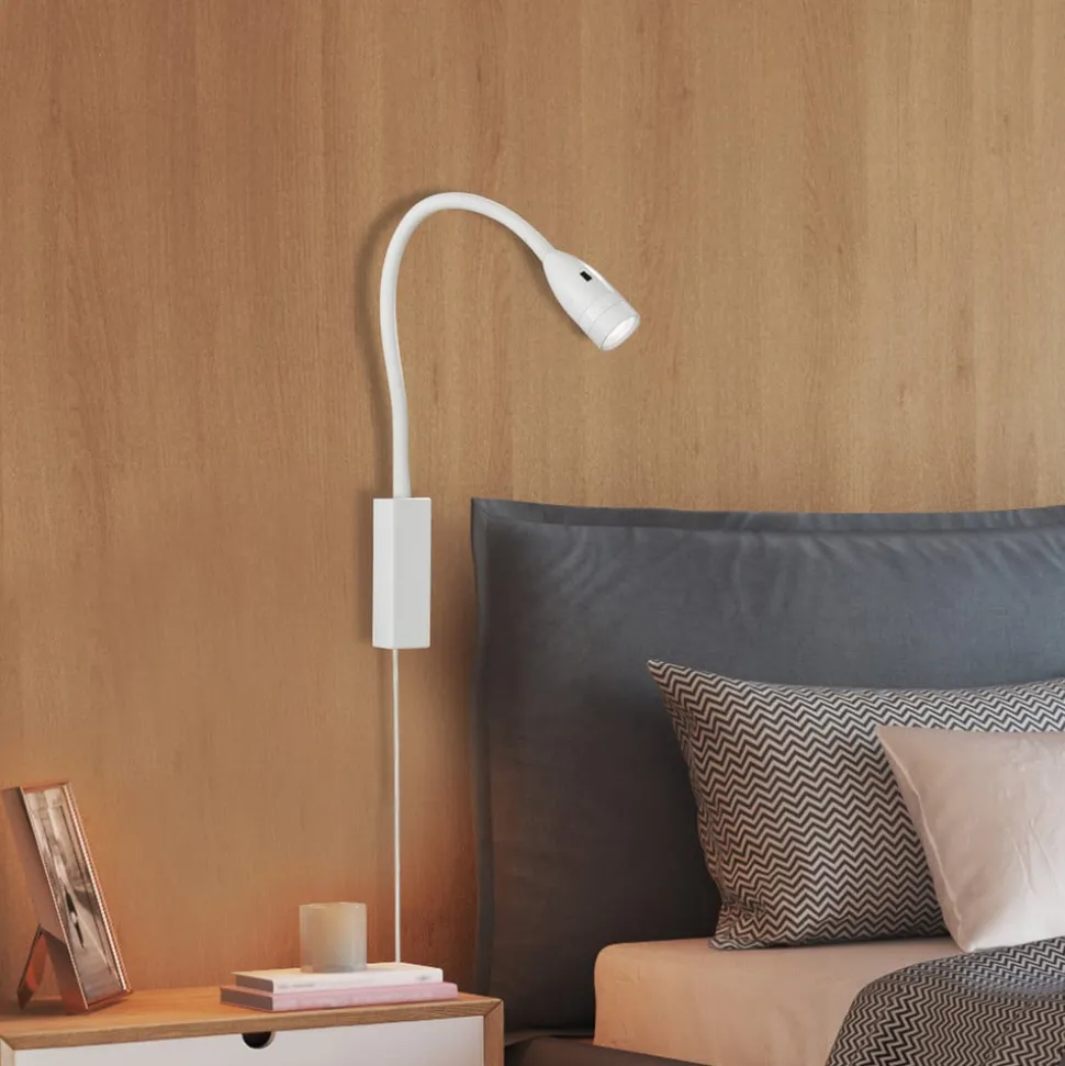 LED wandlamp Sten met gebarenbediening, wit