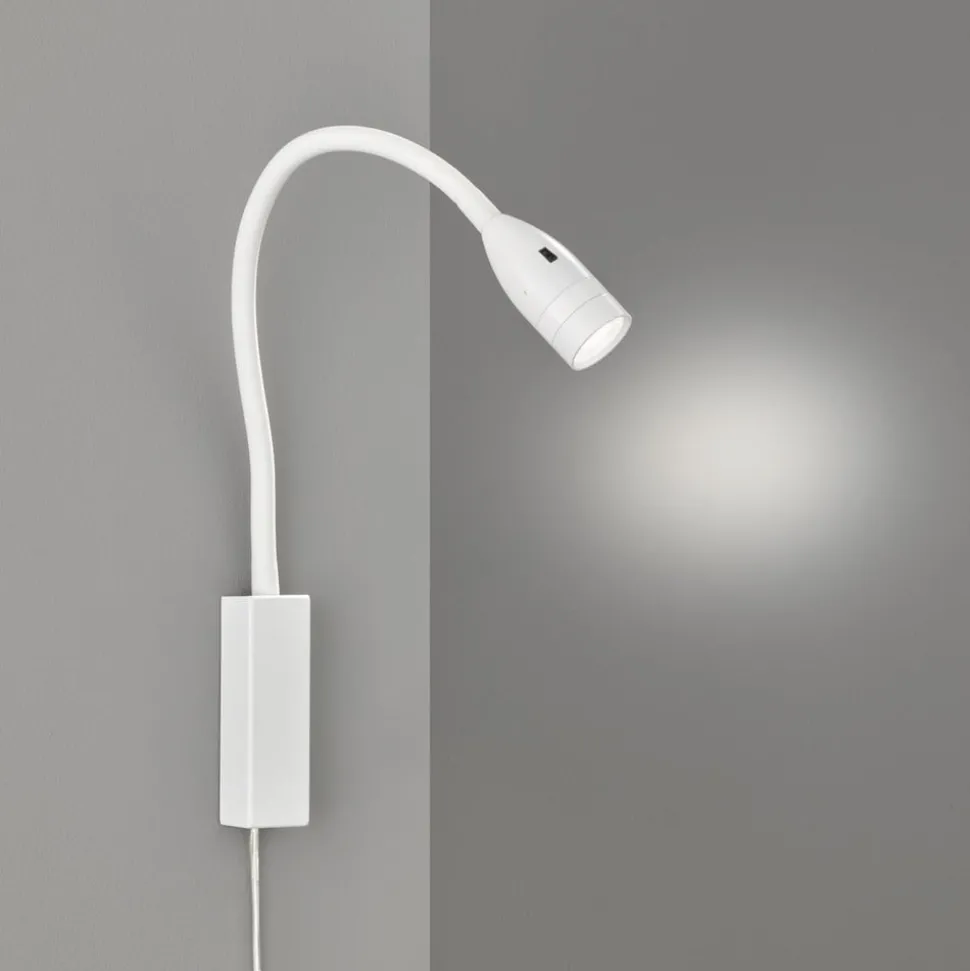 LED wandlamp Sten met gebarenbediening, wit