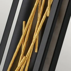 LED wandlamp Styx, zwart, 3.000 K 15 x 61cm