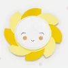 LED wandlamp Sun Starlight Smile, geel