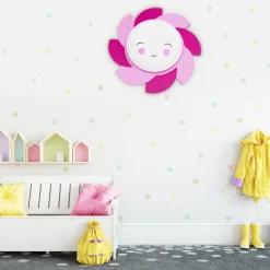 LED wandlamp Sun Starlight Smile, roze