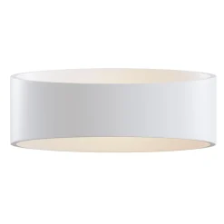 LED wandlamp Trame, ovale vorm in wit