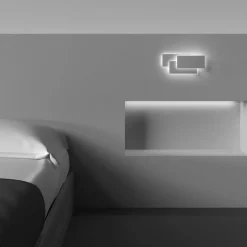 LED wandlamp Trame, rechthoekig