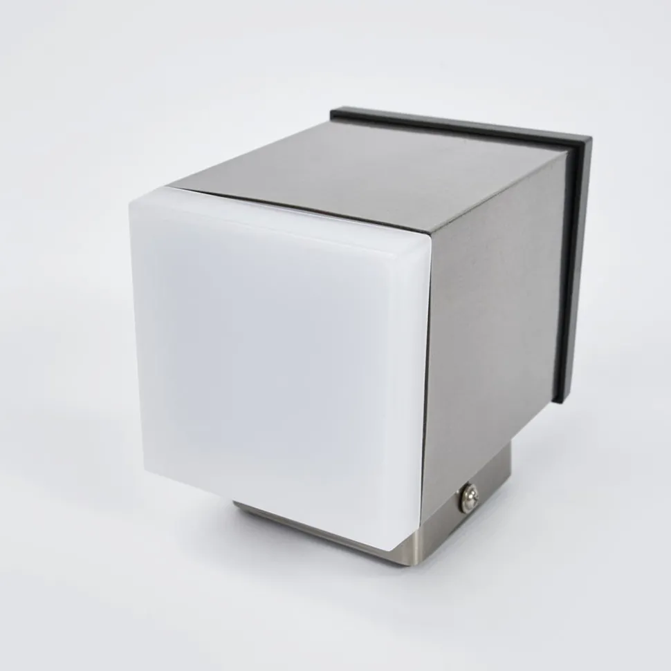 LED wandlamp Tyson hoekig gesatineerd