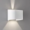 LED wandlamp Wall, 2-lamps, rond, wit