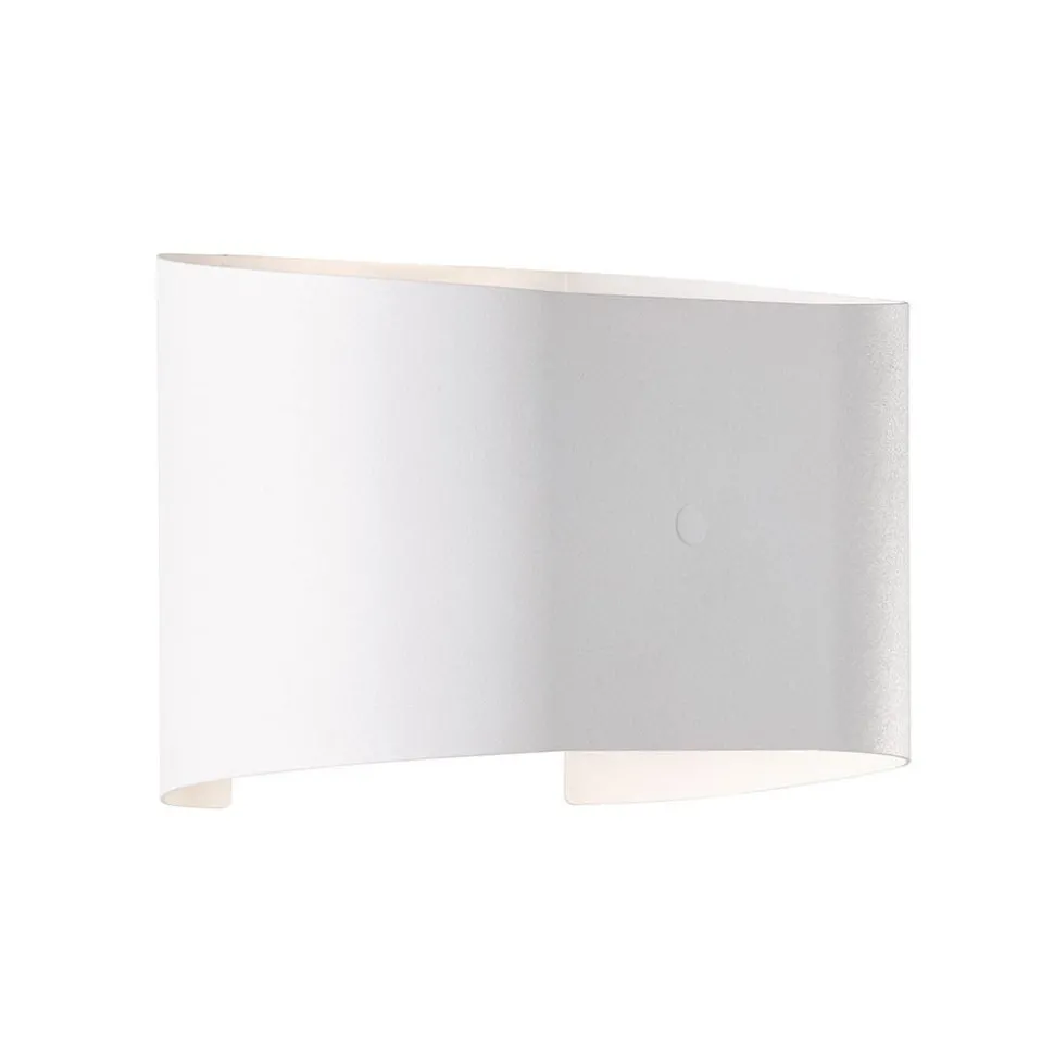 LED wandlamp Wall, 2-lamps, rond, wit